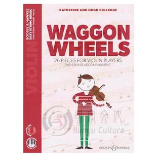 科里奇 车轮 小提琴和钢琴 附在线音乐下载 英国博浩 原版乐谱书 Waggon Wheels Violin and Piano BH13553
