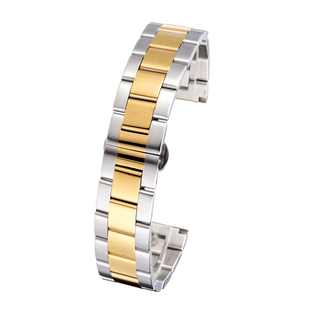 表带钢带男不锈钢手表链女精钢蝴蝶扣适用华为浪琴天梭劳力士水鬼