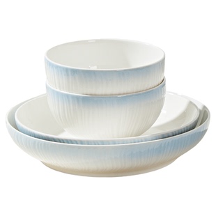 釉下彩餐具套装碗家用2025新款高颜值陶瓷碗盘筷碗具碗碟套装家用