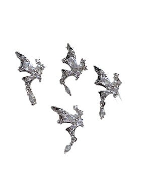 美甲花间蝶锆石合金钻