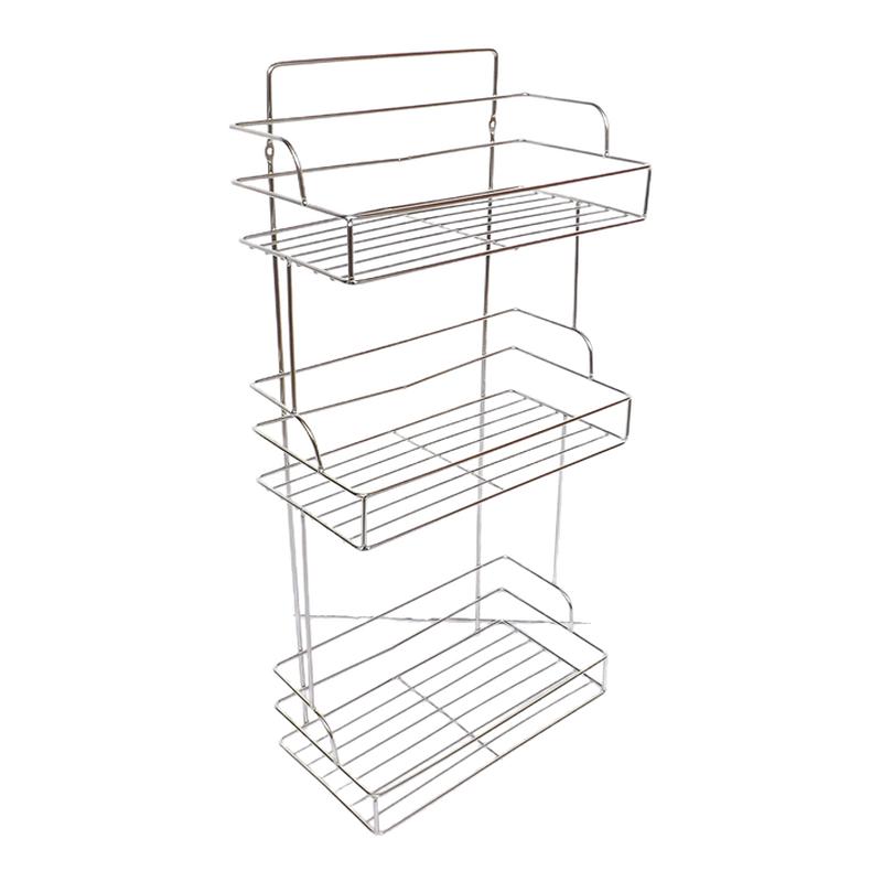 置物架挂壁式实心不锈钢角架简约卫生间厨房浴室收纳整理架三角架