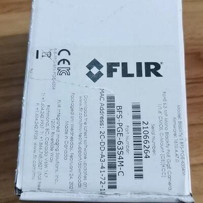议价灰点Point GBFS-PGE-63S4M-C工业相机21066264 2C-DD-A3-41-7