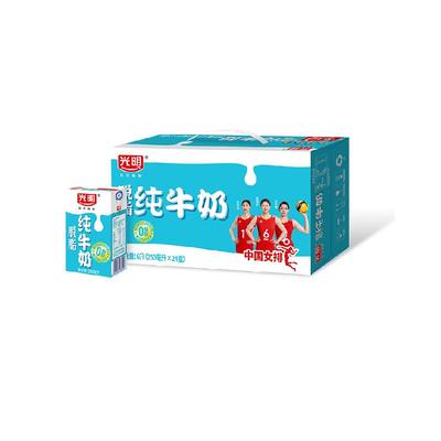 光明脱脂牛奶250ml*24盒