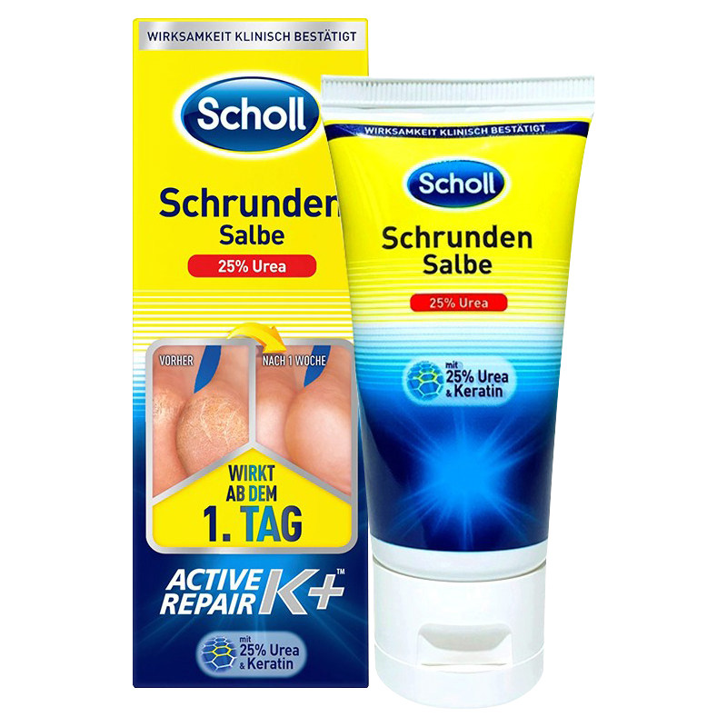 德国Scholl爽健25%尿素足跟霜