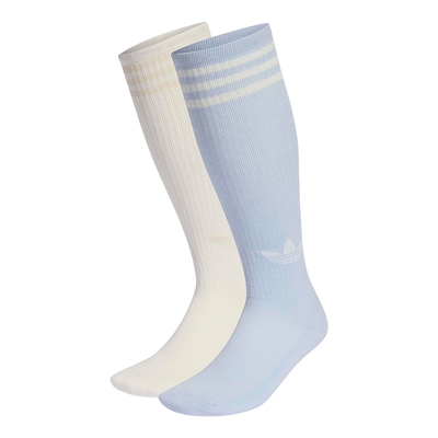 adidas阿迪达斯足球风舒适及膝长袜2026春中性两双装袜子 KD8259