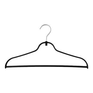 COURAGE 无痕衣架家用挂衣防滑塑料撑子晾衣服不起包黑色衣挂架子