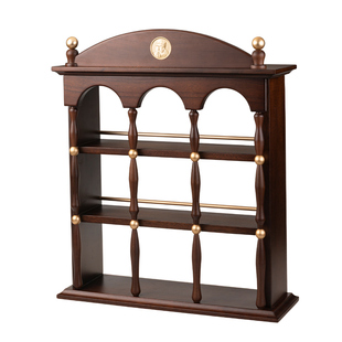 杯架实木复古九宫格置物架餐桌台面咖啡架餐边柜茶杯水杯收纳架子