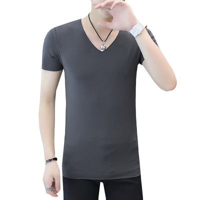 无痕加绒紧身保暖内衣V领打底衫