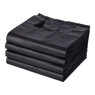 黑色塑料袋背心垃圾袋大小号手提式一次性加厚方便袋马甲打包袋子