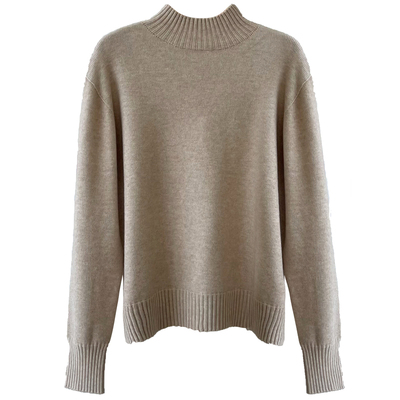 抗起球软糯半高领绵羊毛加厚毛衣