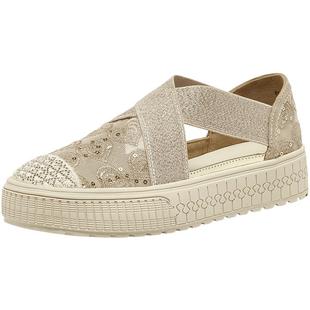 百思图2025夏季新款复古厚底镂空渔夫鞋休闲户外女单鞋B1707BM5