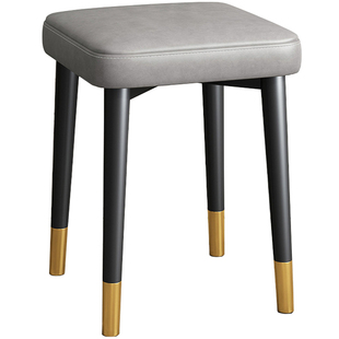 书桌椅子软包茶台专用凳子没有不带无靠背的餐椅学习办公椅多功能