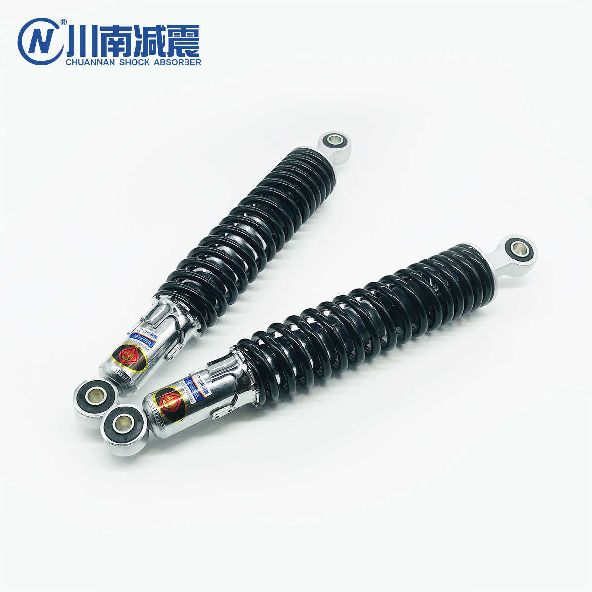 川南减震摩托电动车配件改装车长孔距34cm载重后避震器嘉陵白菜