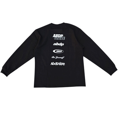 ABDP长袖棉质宽松美式T恤