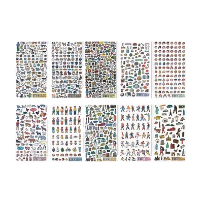 韩国进口细闪PP装饰手帐贴纸ins