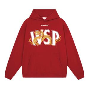 龙年立体字母卫衣WASSUPHEODS