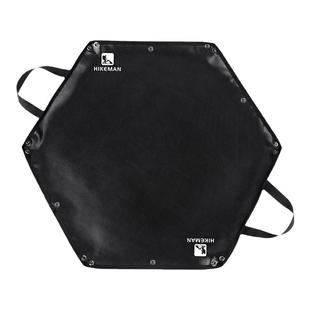 户外露营防火布野炊烧烤隔热垫硅胶柴火炉阻燃垫子焚火台六角地垫