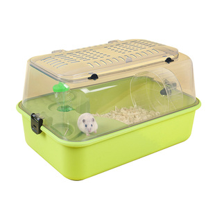 仓鼠宠物笼子用品全套金丝熊房子大别墅躲避屋冬便宜木屑跑轮水壶