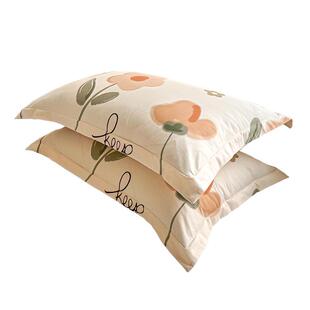 纯棉枕套48cmx74cm一对装枕头内胆套100全棉家用枕整头套宿舍单人