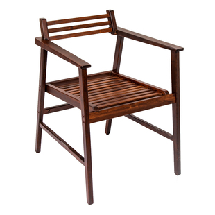 祥福竹家具功夫茶具泡茶椅子茶室禅意空间手扶靠背太师椅家用简约