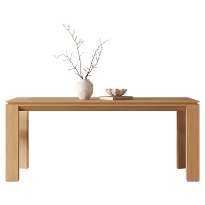 奥古斯特2025新款原木色餐桌