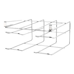 厨房神器免打孔橱柜下悬挂锅盖置物架砧板放置架菜板架分层收纳架