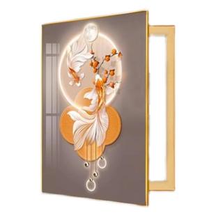 轻奢电表箱装饰画竖款现代简约弱电箱电盒子空开箱配电箱遮挡挂画