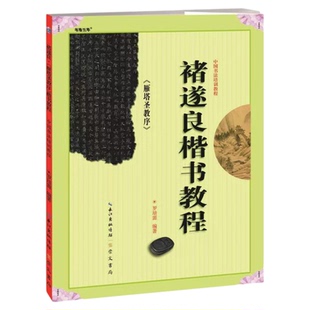 褚遂良楷书教程雁塔圣教序 罗培源编著送宣纸 中国书法初学入门基础培训教程学生成人书法毛笔碑帖字帖培训教材图书