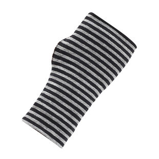 纯棉半指手套女春夏季防晒遮手背疤痕半截男薄款开车条纹露指短款