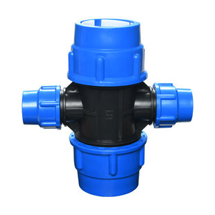 自来水管快接免热熔40pe管件快速活接头塑料50/63配件变径四通32