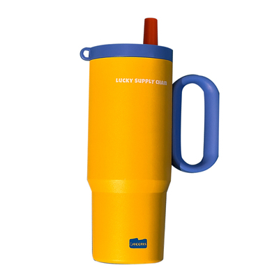 大容量简约茶水分离保温杯