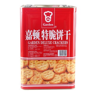 嘉顿特脆饼干铁罐装家庭什锦饼干小圆饼干休闲零食新年货送礼礼盒