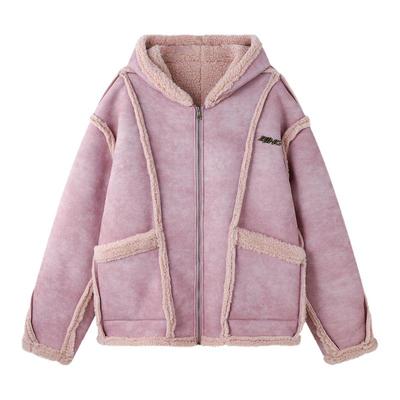 BJHG美式棉服冬季皮毛一体外套