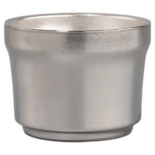 裕隆全纯钛茶杯高端双层主人杯功夫茶具杯子简约单杯大容量品茗杯