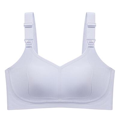 雅撒梅四排扣一片式无痕哺乳文胸