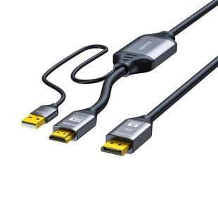 hdmi2.1转dp1.4连接线PS5转换线Xbox 4K120笔记本独显直连2K240Hz