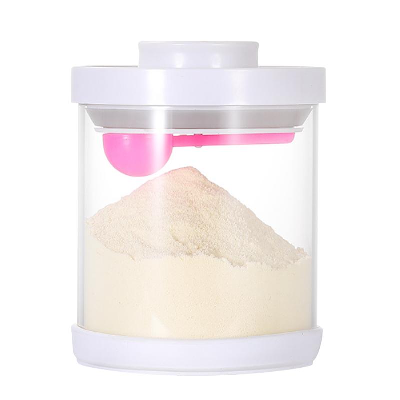 玻璃奶粉罐一键密封食品收纳盒