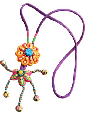 云南民族风24新款手工布艺项链