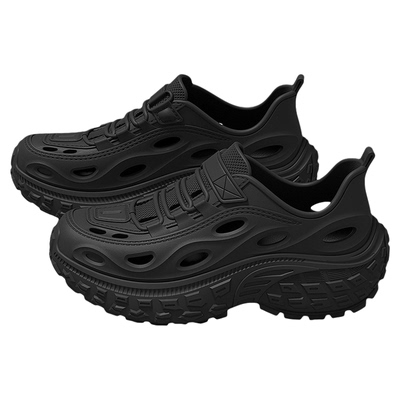 厚底增高防滑洞洞鞋男2026新款夏