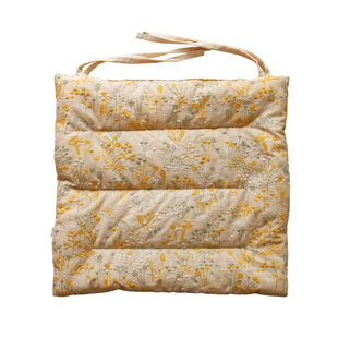 日式轻奢餐椅垫刺绣方形办公室久坐椅子垫子学生透气屁垫椅子坐垫