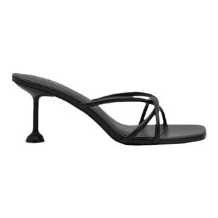 PEDRO夹趾凉拖复古气质方头小猫跟凉鞋PW1-25580391