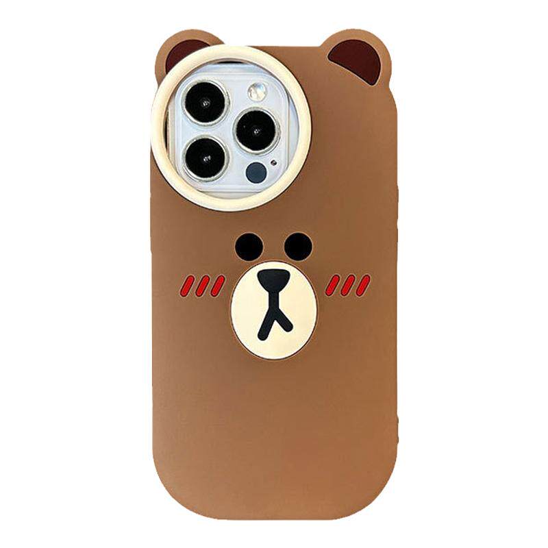 LINE FRIENDS布朗熊iPhone14硅胶手机壳苹果14promax全包保护套苹果13软壳iPhone13pro