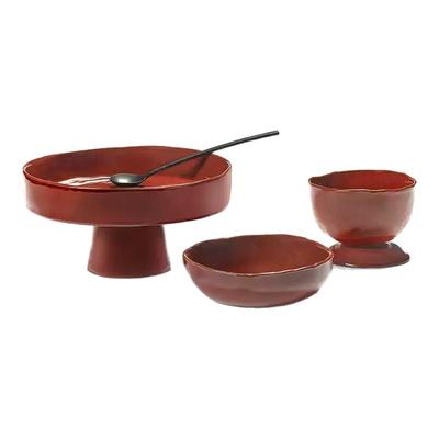 Serax LA MERE 比利时复古餐具陶瓷家用米饭碗高脚深盘西餐盘圆盘