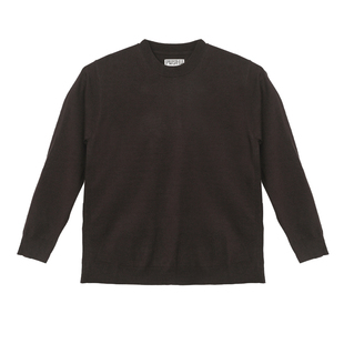 朴术男装春秋季新款咖色高级慵懒轻熟风内搭打底休闲圆领针织毛衫