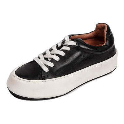 DREAMBOX钧博vibram新款女士百搭小众风板鞋马皮厚底时尚休闲鞋