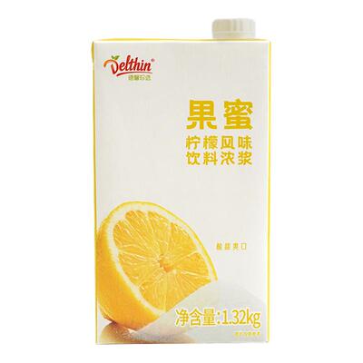 德馨柠檬果蜜1.32kg盒装奶茶店柠檬水专用果蜜糖浆网红店饮品同款