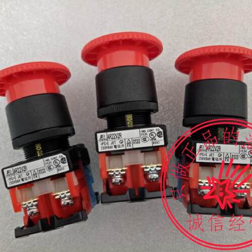 议价原装富士急停按钮AR22V2R-11R一开一闭一盒20个包邮日本进口