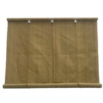 阳台免打孔半透明遮阳帘玻璃防晒隔热降温升降拉卷帘防雨防水窗帘