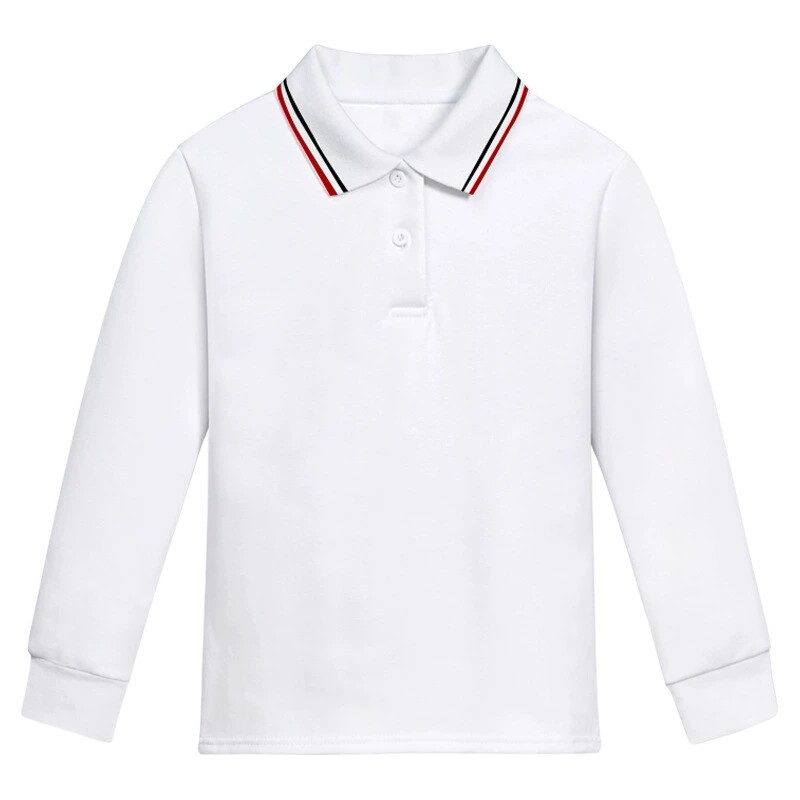 学生100纯棉校服POLO衫