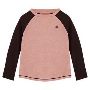 允儿妈女童【天丝羊毛】冬季百搭插肩袖打底衫 儿童T恤宝宝上衣潮